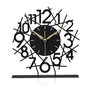 Aberto Design Reloj Decorativo Lineal - Black
